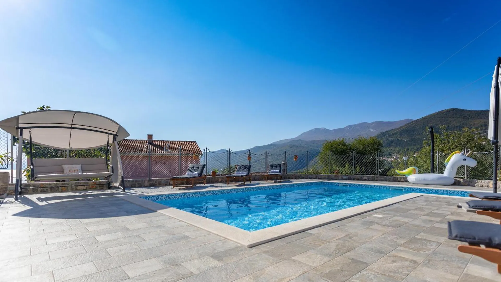 Villa Ivetta For 10 People Near Opatija With Sea View & Children Playground