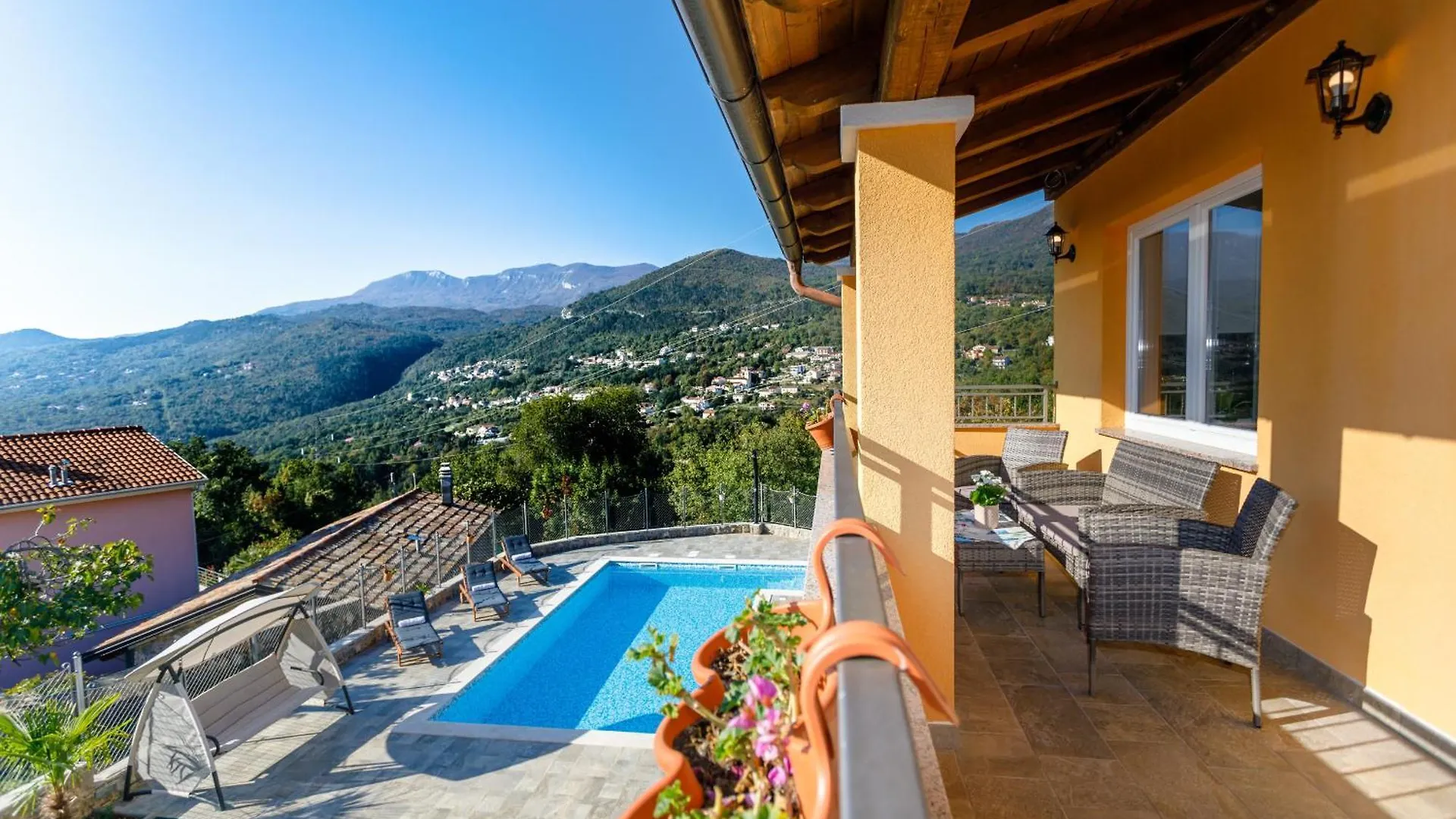 Villa Ivetta For 10 People Near Opatija With Sea View & Children Playground Croatia